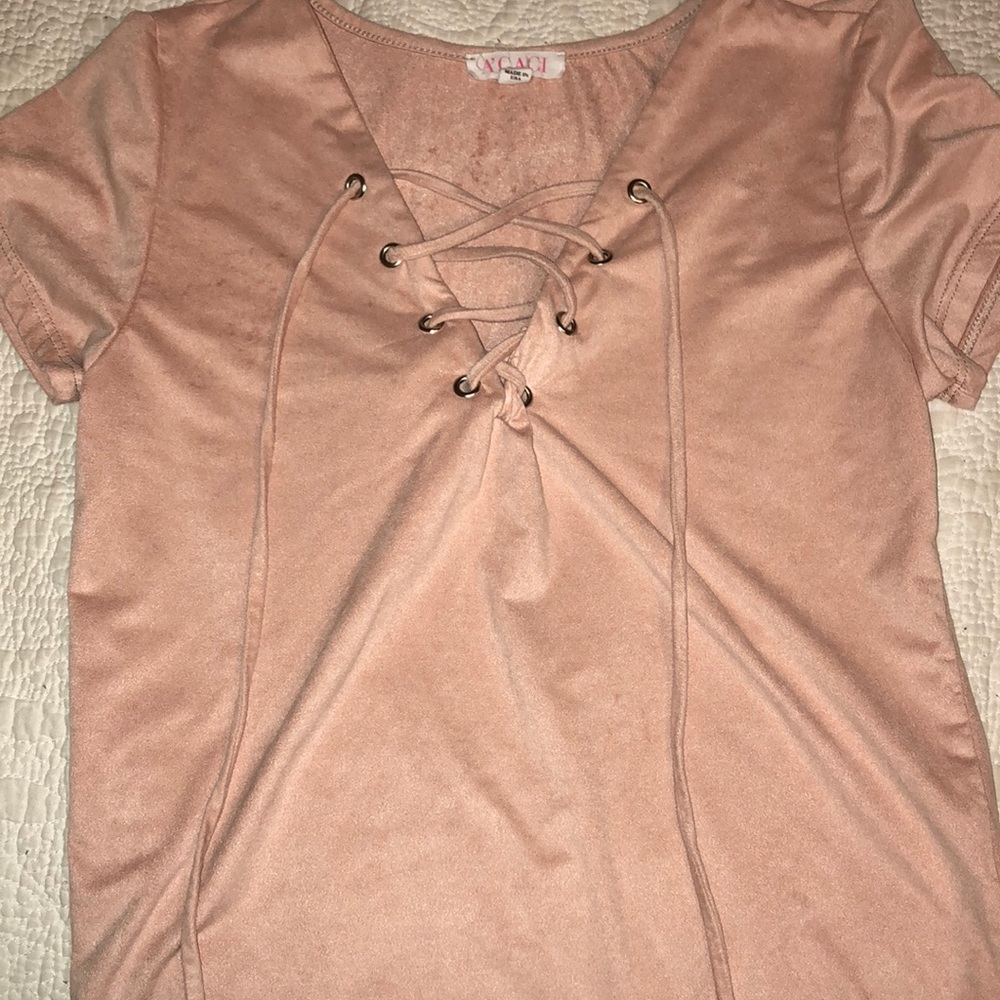 Lace up top